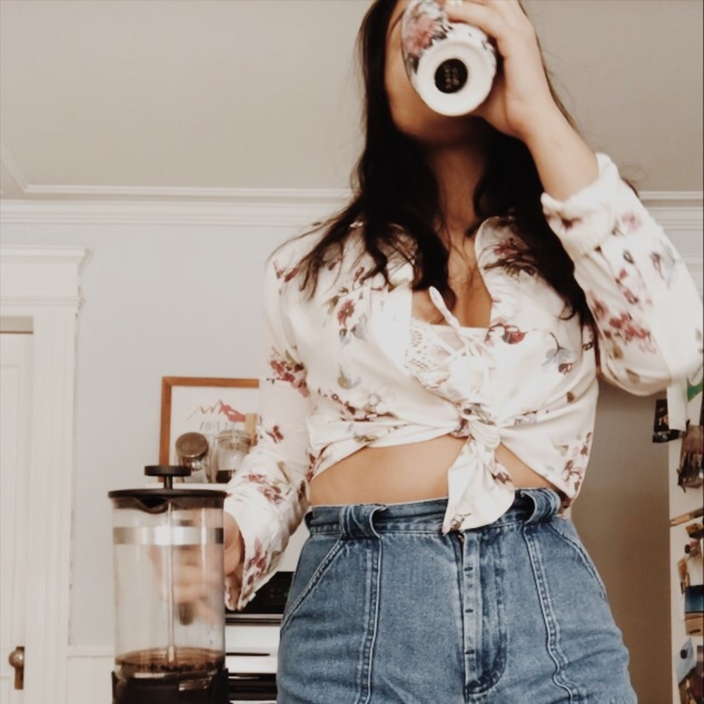 Abercrombie & Fitch floral button down